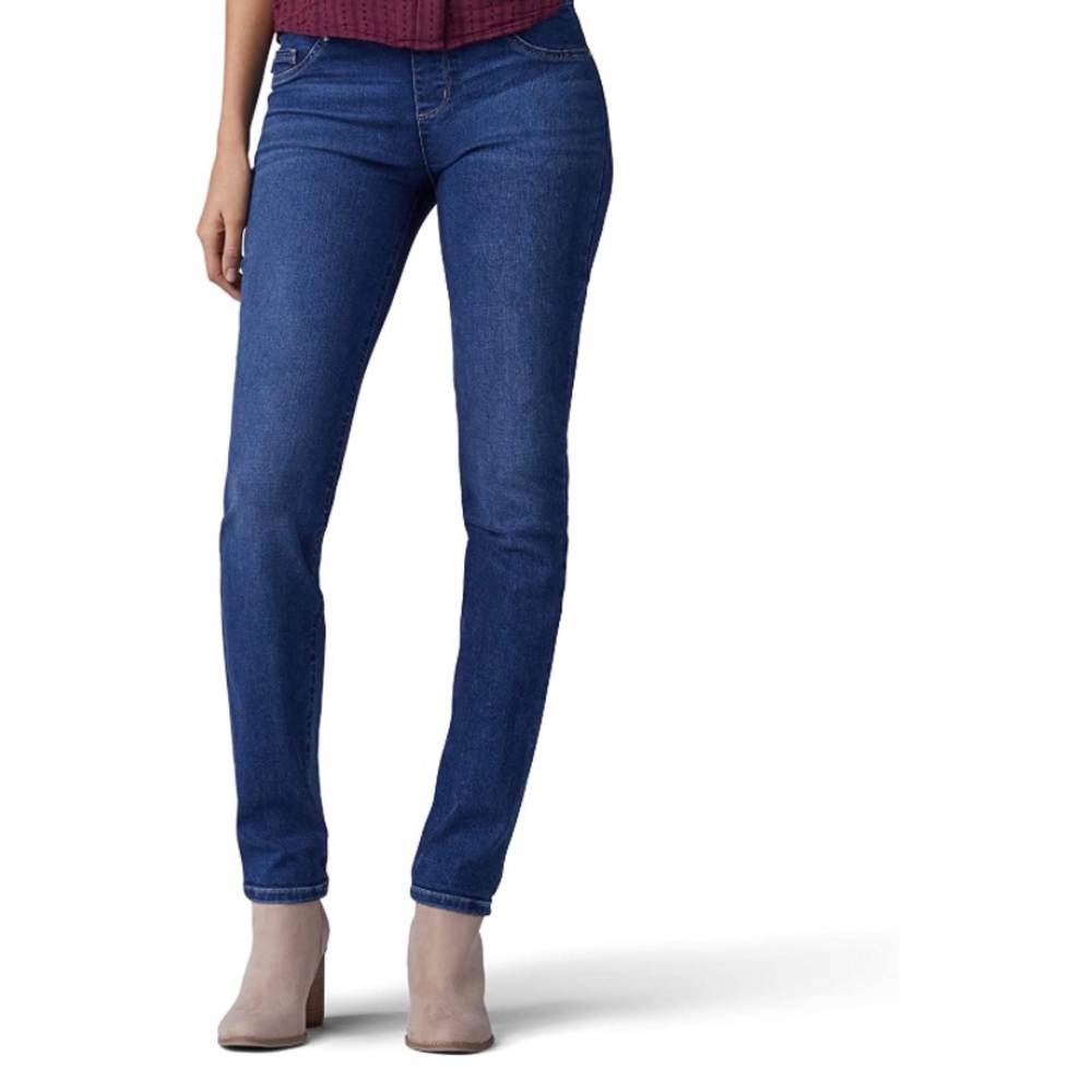 Lee Women's Sculpting Fit Slim Leg Pull on Jean